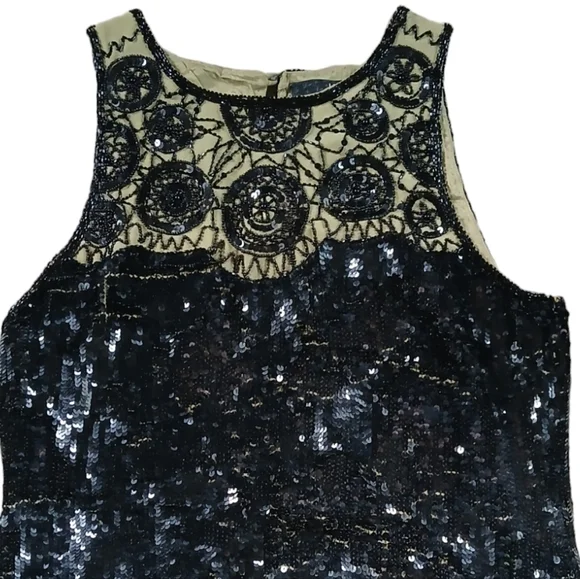 Vintage 80's Liu.jo Dress Art Wear Embellished Sequins Regency Gothic Wedding - Picture 9 of 15